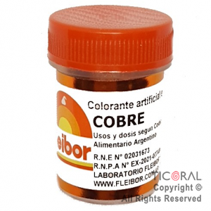 F.COLORANTE COBRE EN POLVO 4 GR x 4